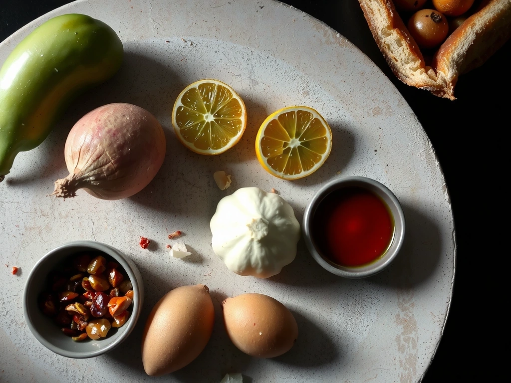 Ingredientes locales de mercado